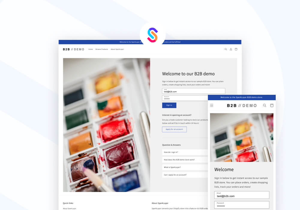 SparkLayer launches B2B optimised version of Shopify Dawn theme