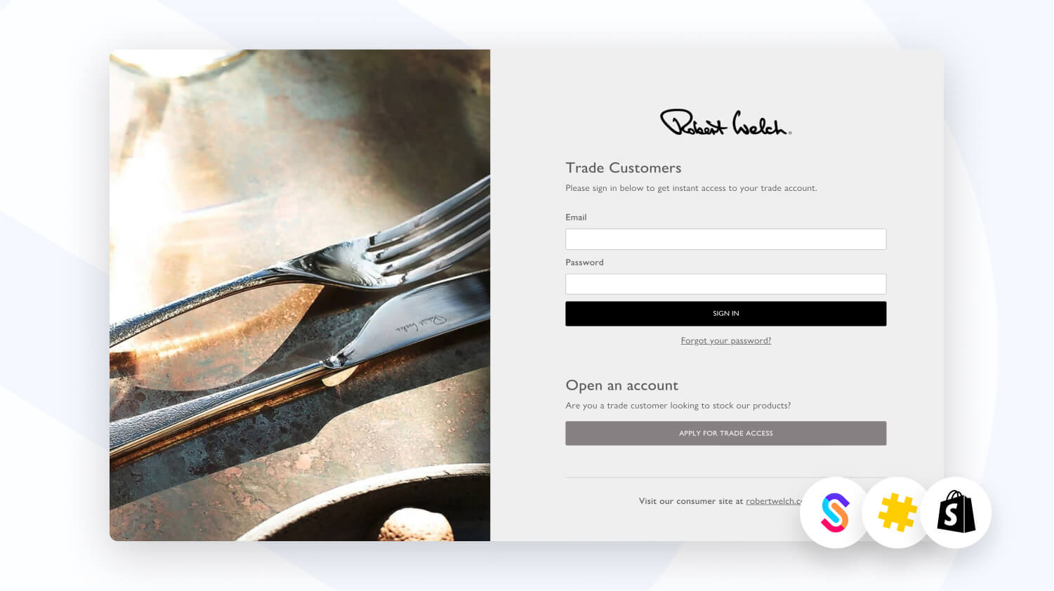 Robert Welch using Shopify Plus