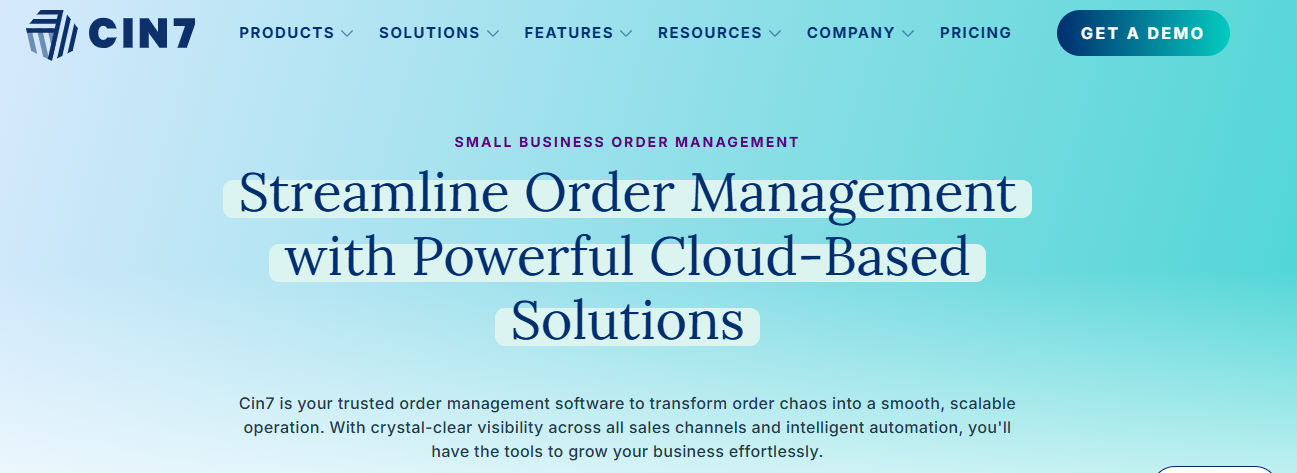Cin7 order management for small businesses