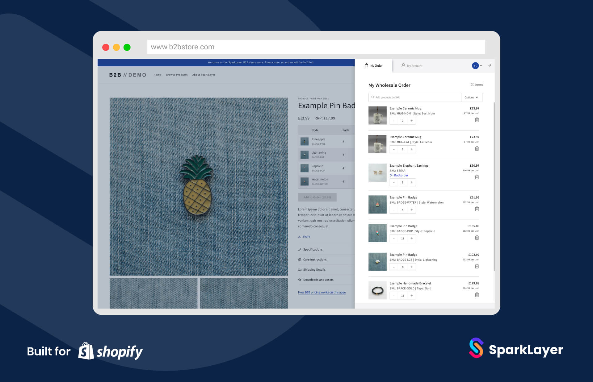 Shopify Dawn Login page