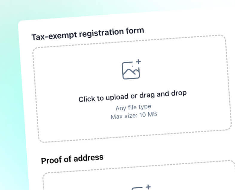 File uploads & documentation