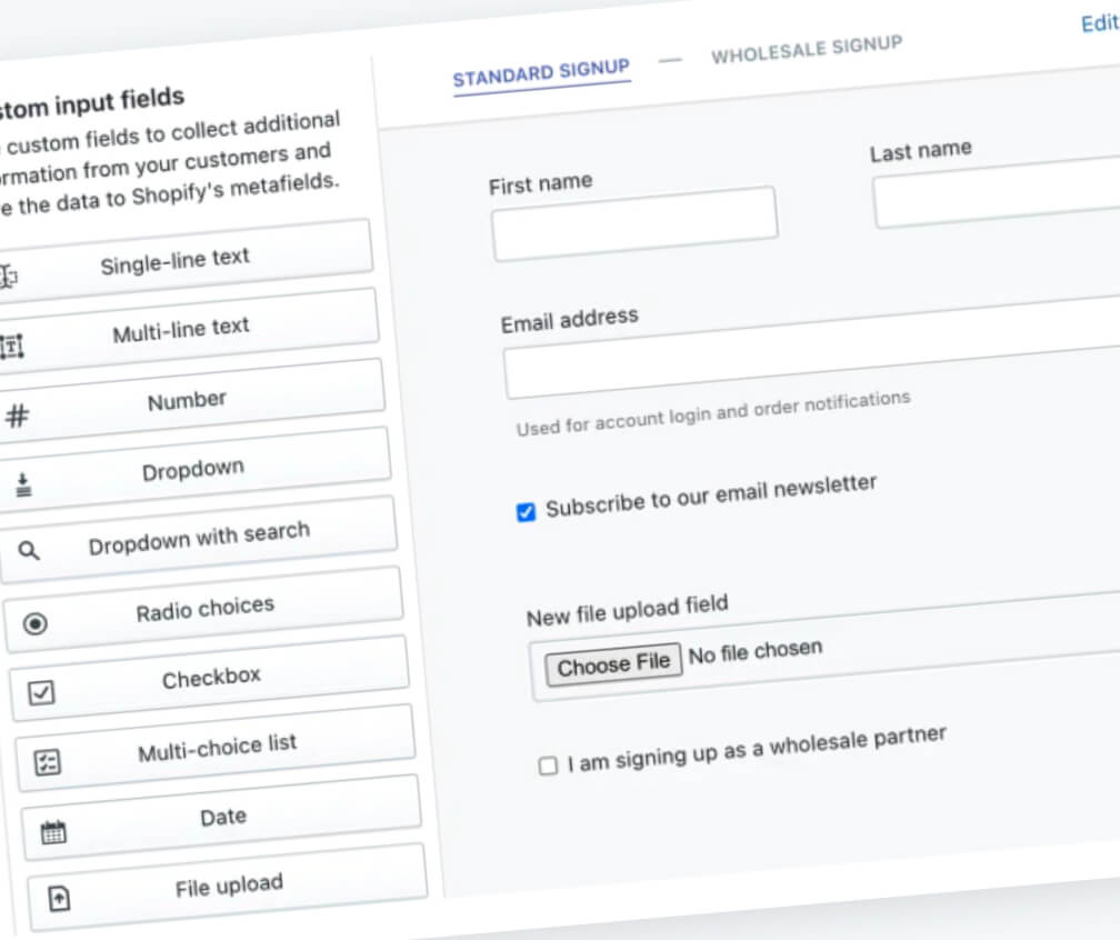 Helium Customer Fields integration